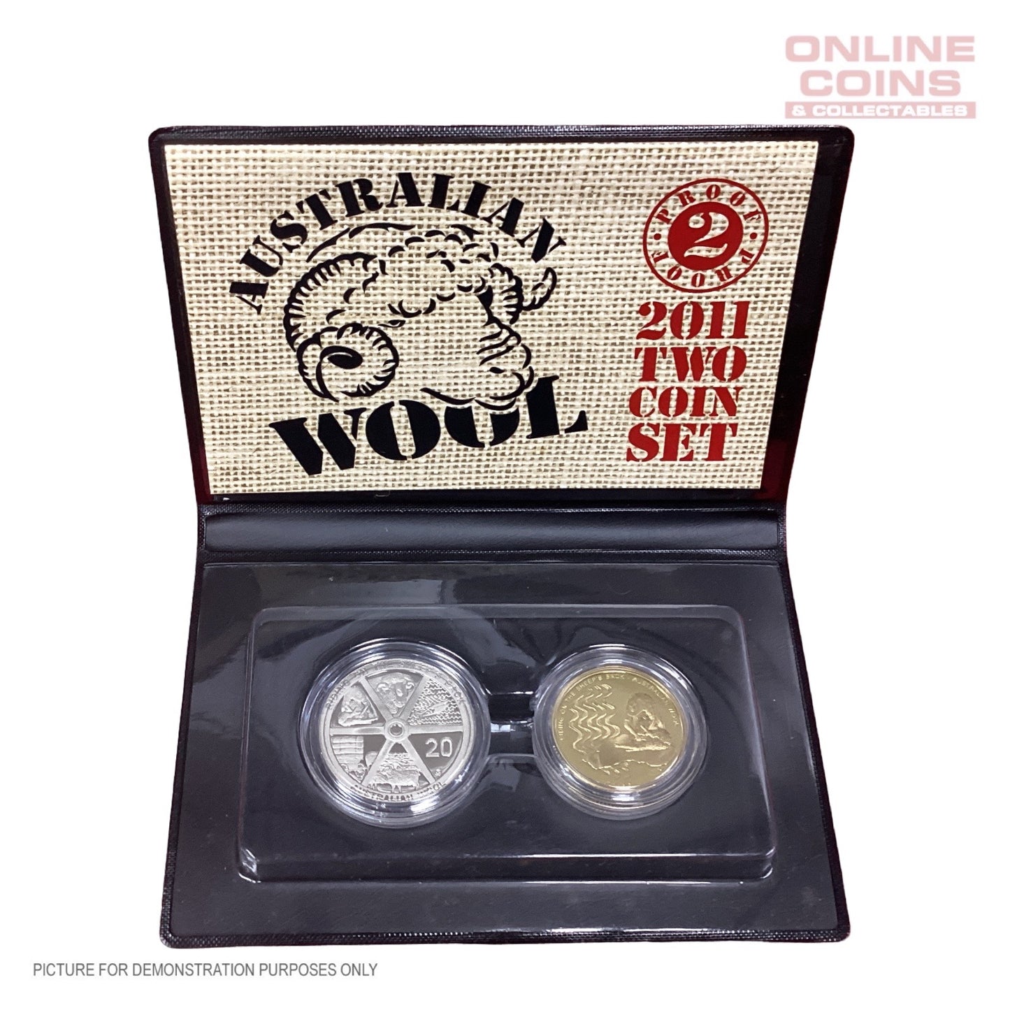 2011 Royal Australian Mint - Australian Wool - Two Coin Proof Set