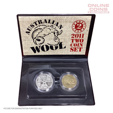 2011 Royal Australian Mint - Australian Wool - Two Coin Proof Set