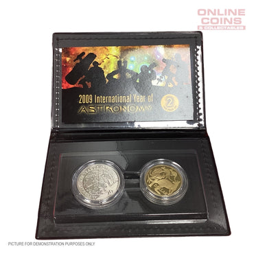 2009 Royal Australian Mint - International Year of Astronomy - Two Coin Proof Set