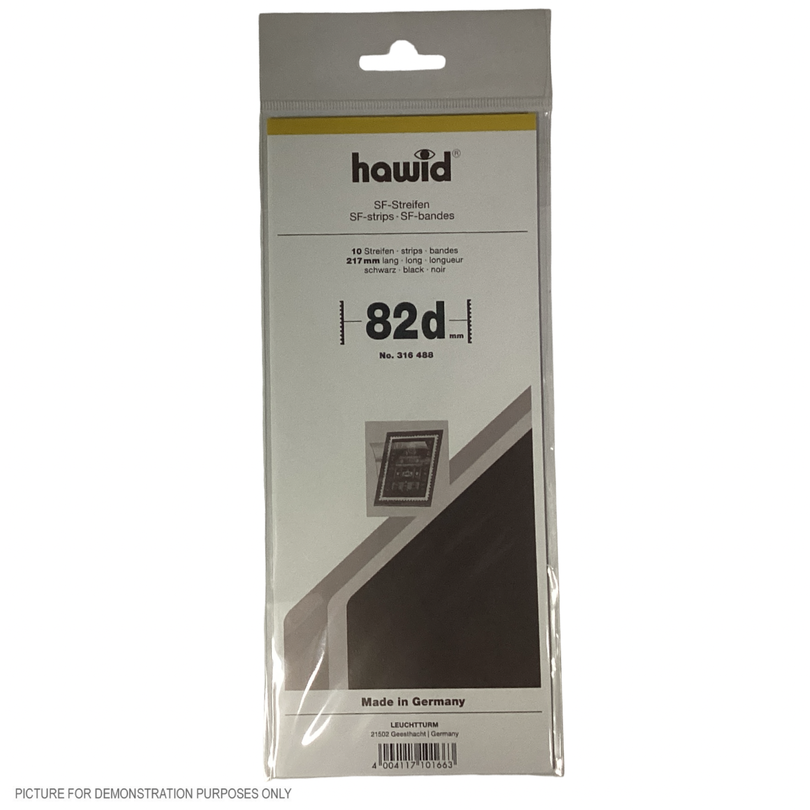 Lighthouse HAWID Stamp Block MOUNT 210x82mm - BLACK [PK10]