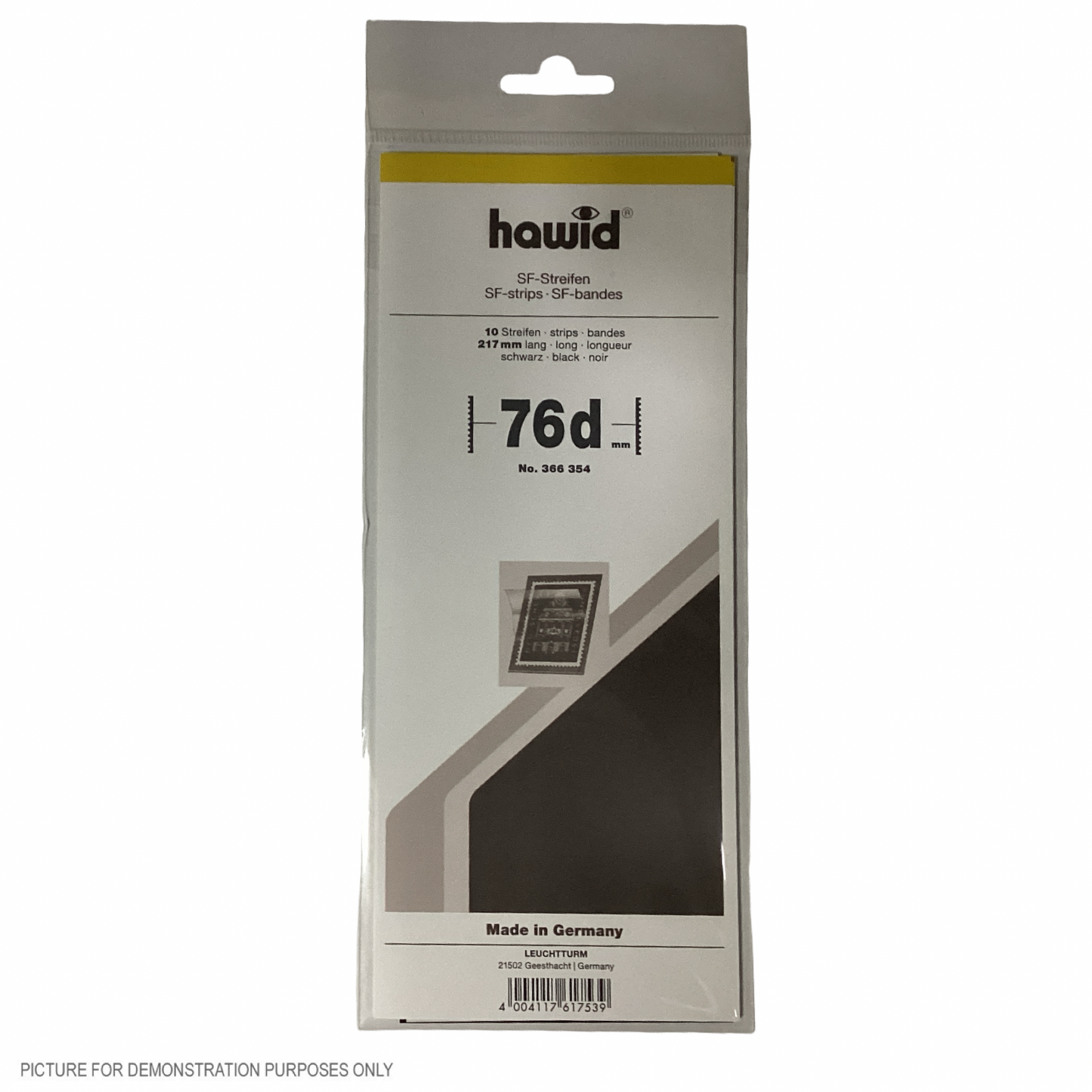 Lighthouse HAWID Stamp Block MOUNT 210x76mm - BLACK [PK10]