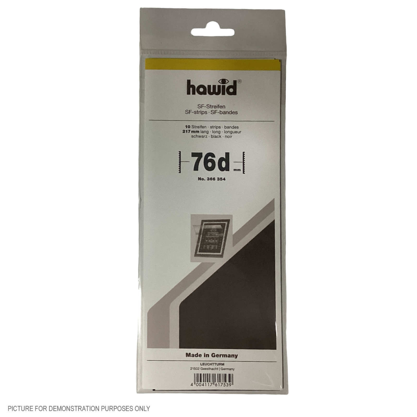 Lighthouse HAWID Stamp Block MOUNT 210x76mm - BLACK [PK10]