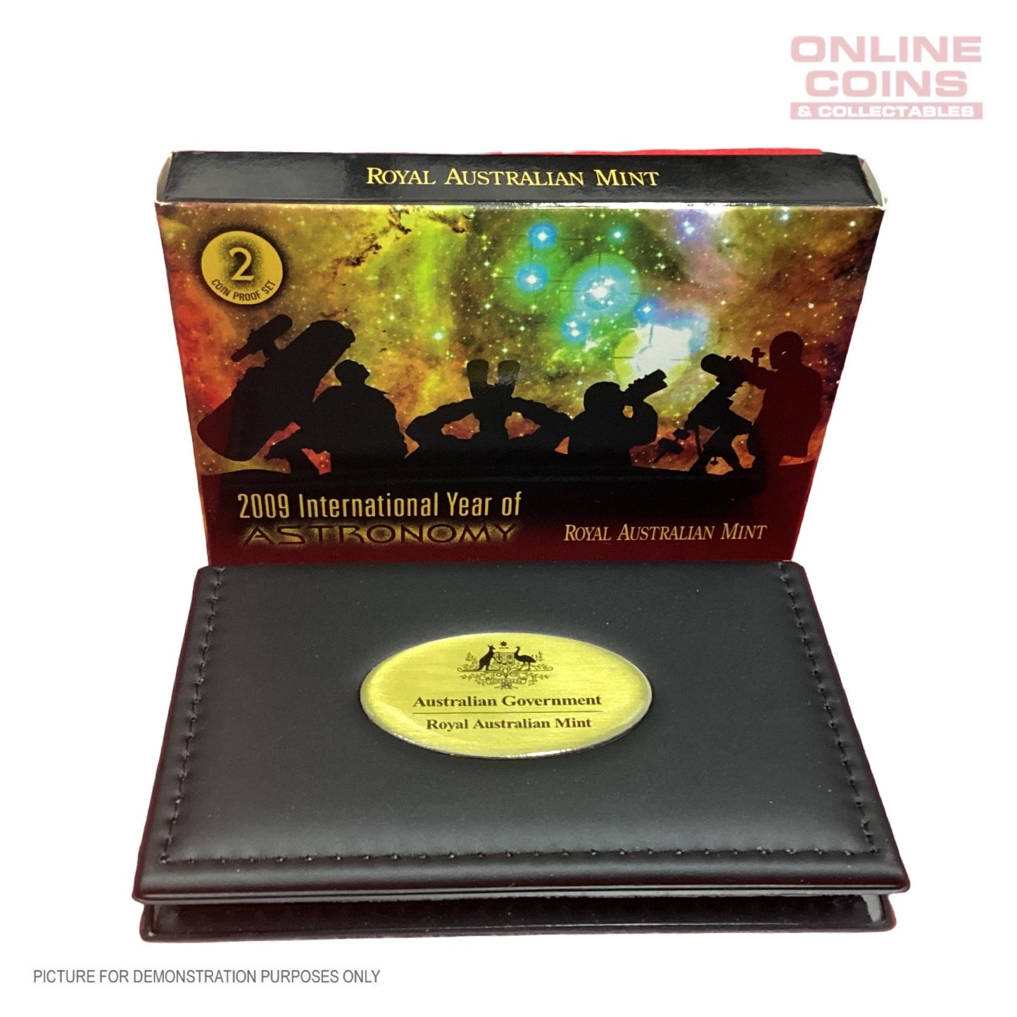 2009 Royal Australian Mint - International Year of Astronomy - Two Coin Proof Set