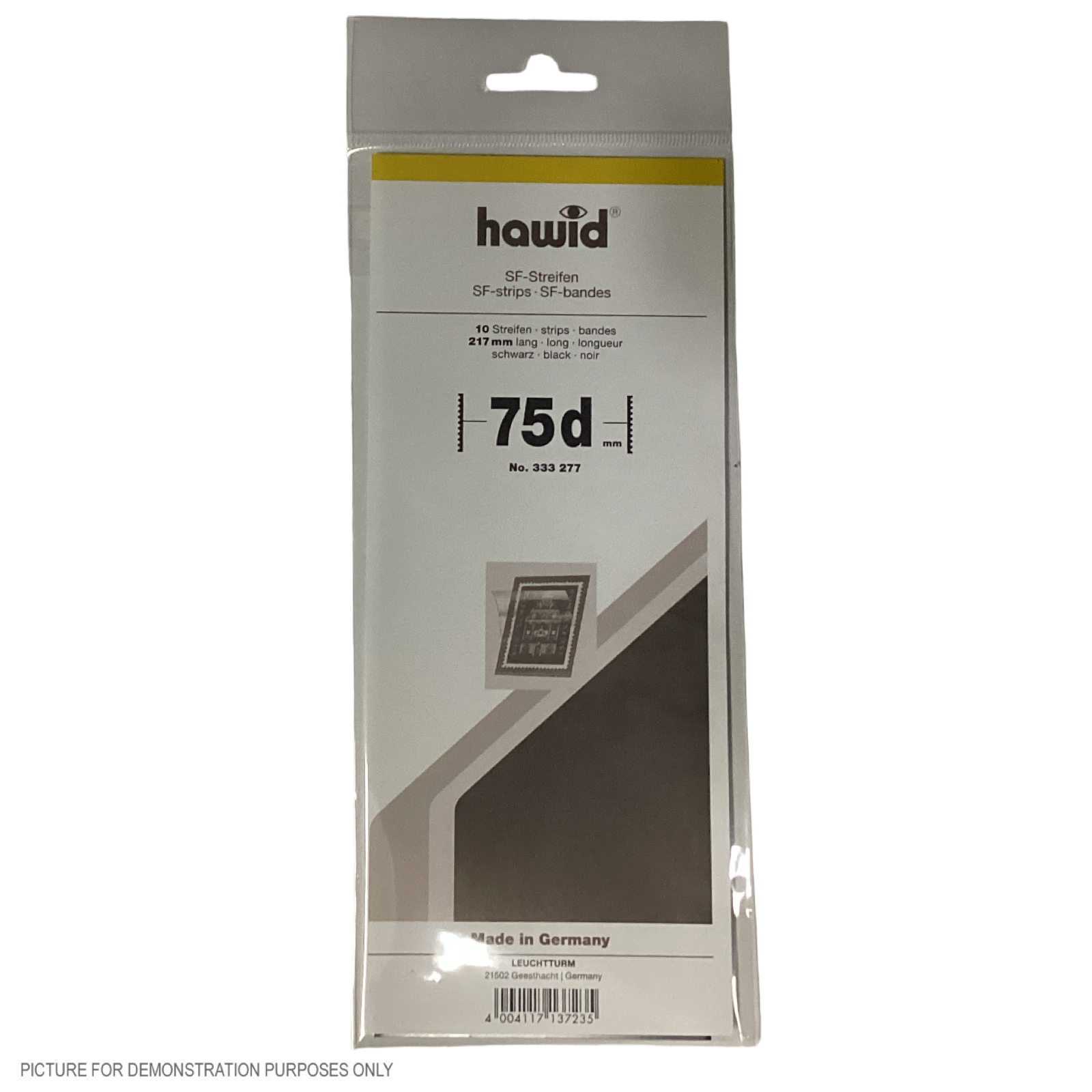Lighthouse HAWID Stamp Block MOUNT 210x75mm - BLACK [PK10]