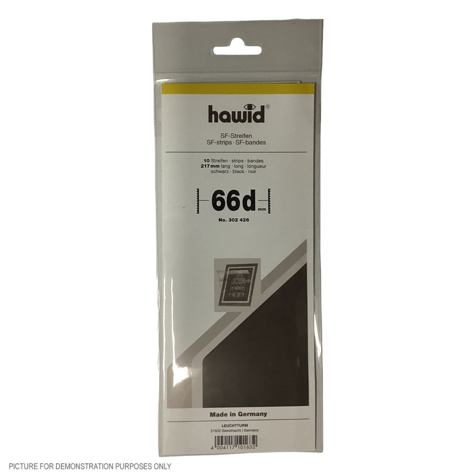 Lighthouse HAWID Stamp Block MOUNT 210x66mm - BLACK [PK10]