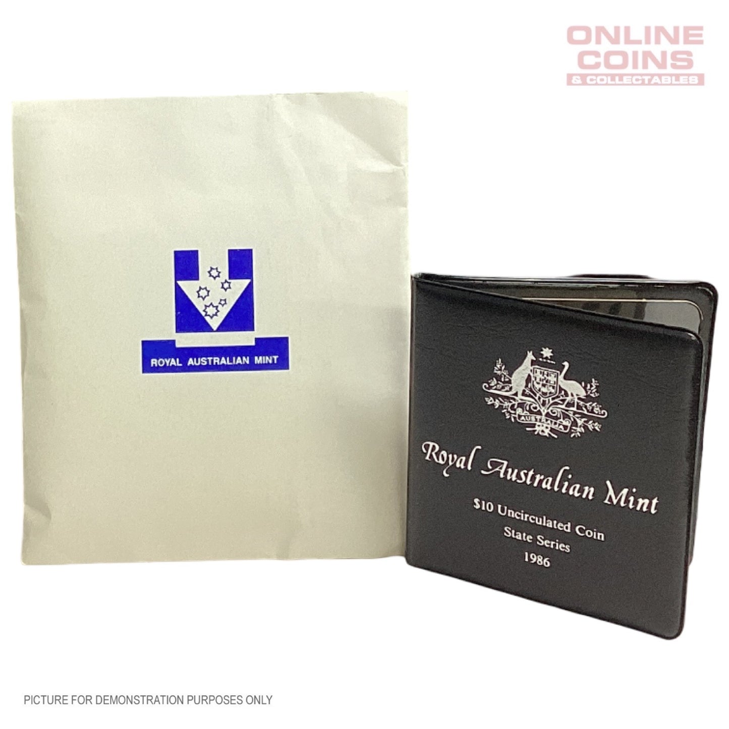 1986 - Royal Australian Mint - $10 Uncirculated - South Australia - State Series (92.5% Silver)