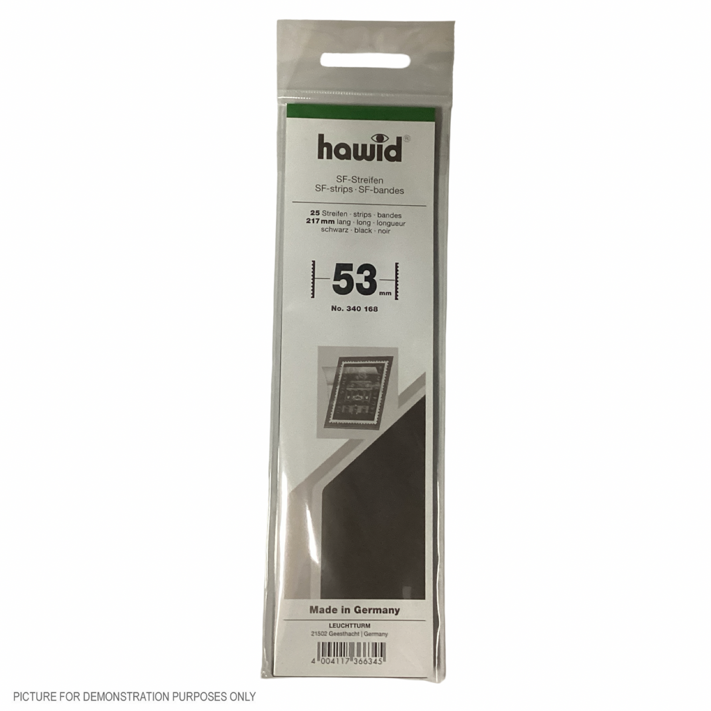 Lighthouse HAWID Stamp Block MOUNT 210x53mm - BLACK [PK25]