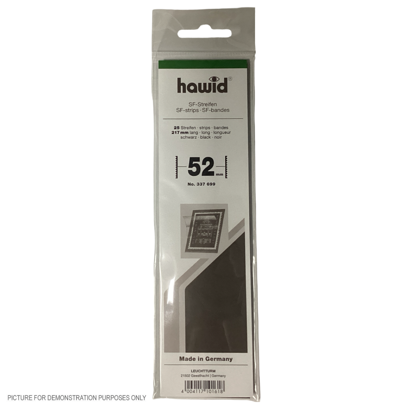 Lighthouse HAWID Stamp Block MOUNT 210x52mm - BLACK [PK25]