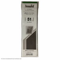 Lighthouse HAWID Stamp Block MOUNT 210x51mm - BLACK [PK25]
