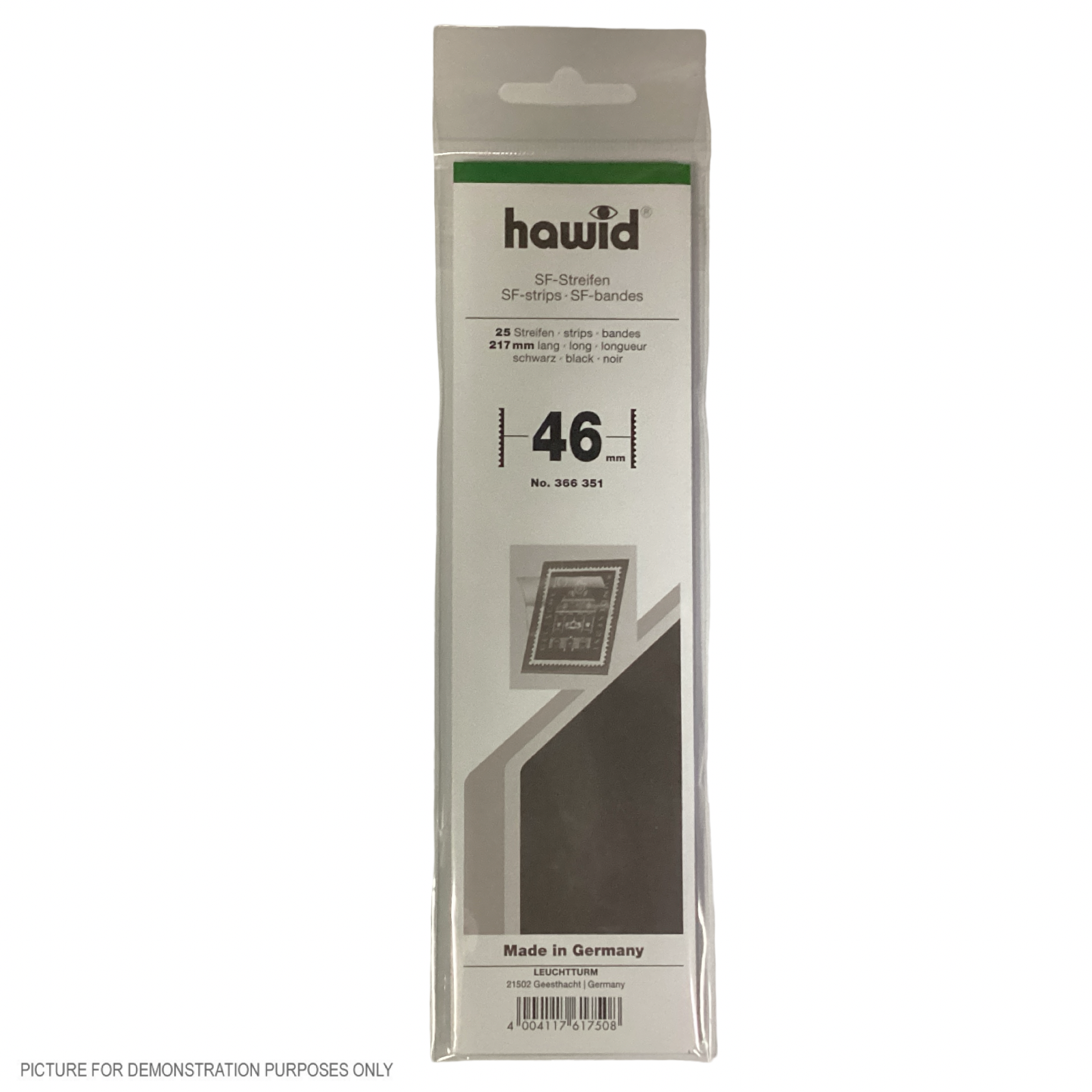 Lighthouse HAWID Stamp Block MOUNT 210x46mm - BLACK [PK25]