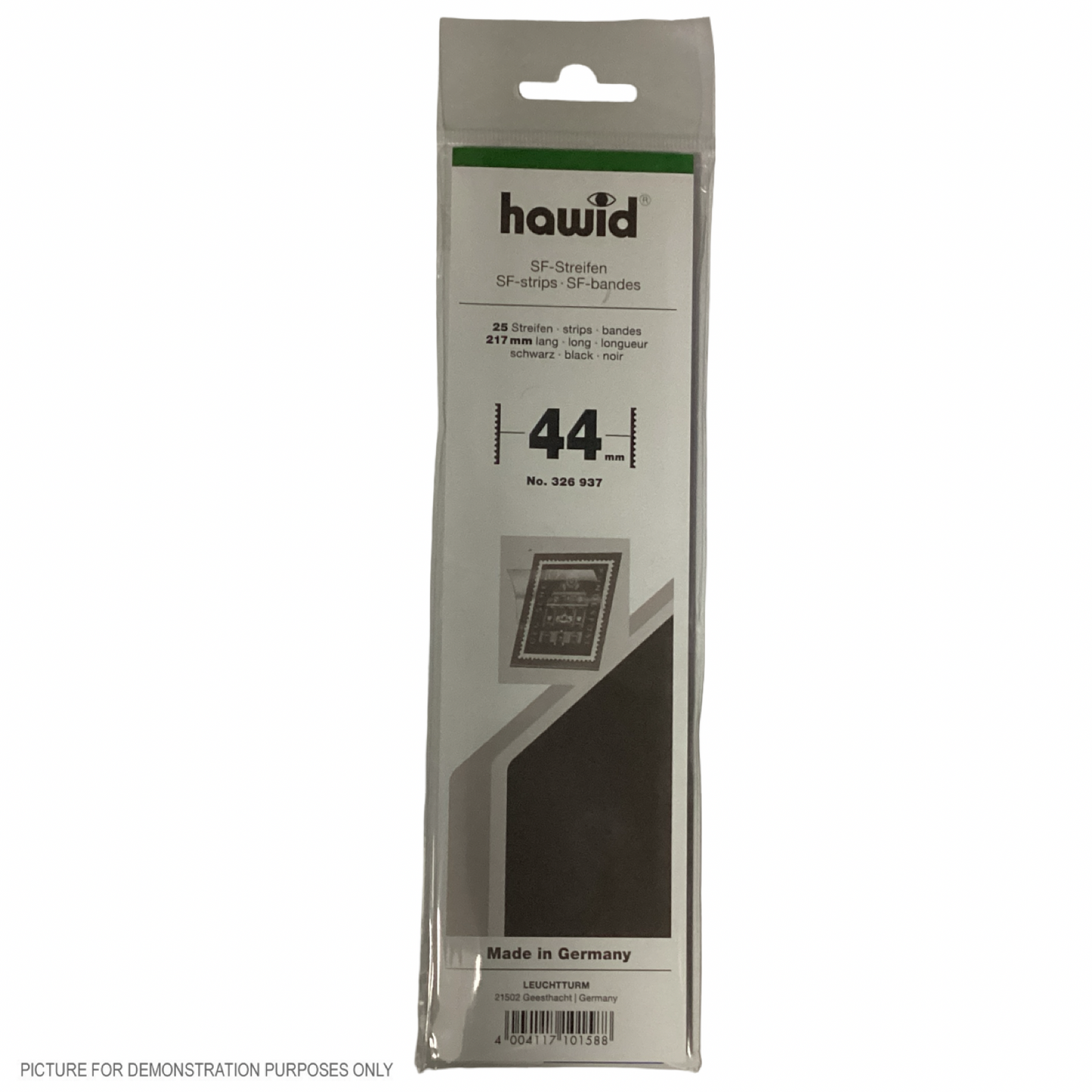 Lighthouse HAWID Stamp Block MOUNT 210x44mm - BLACK [PK25]