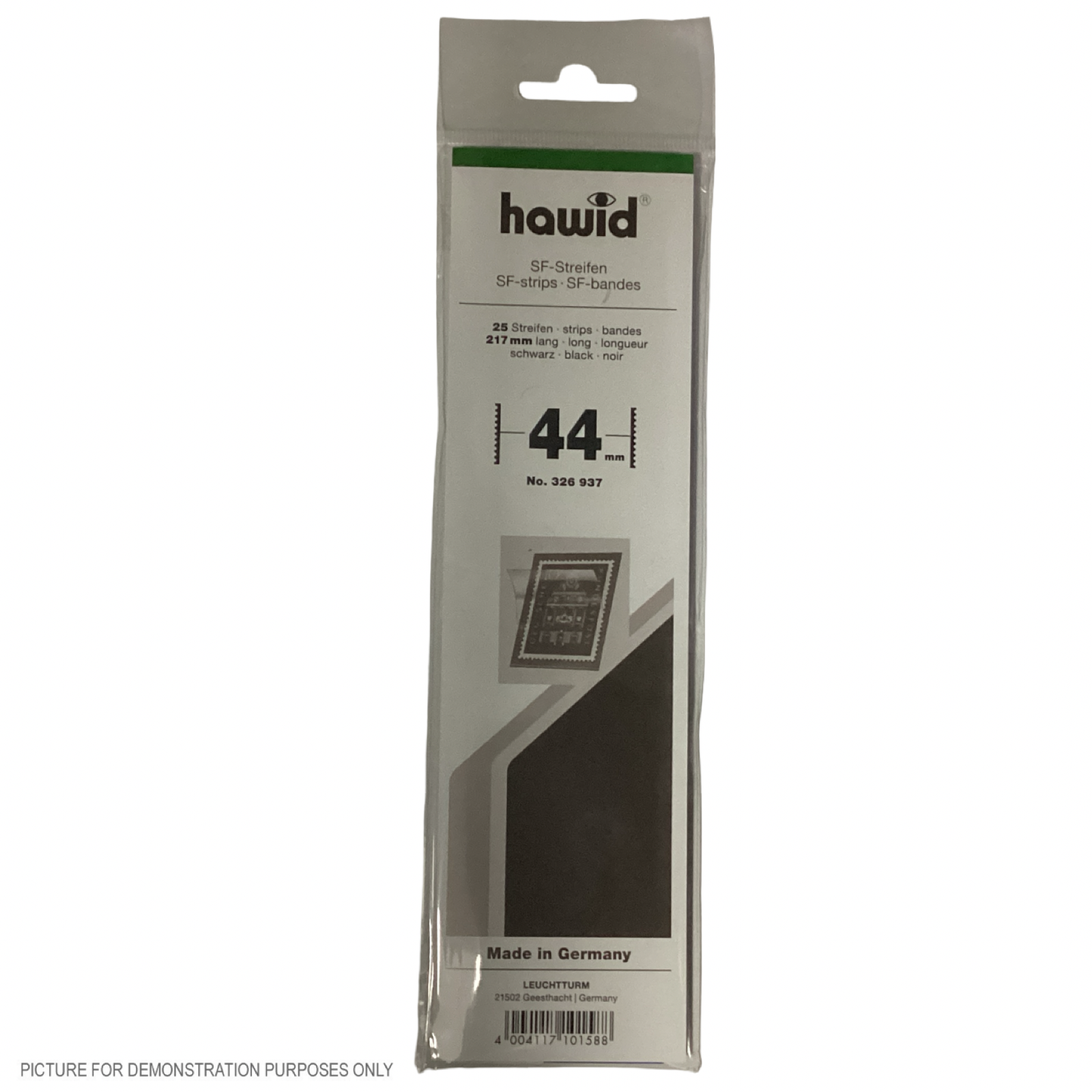 Lighthouse HAWID Stamp Block MOUNT 210x44mm - BLACK [PK25]