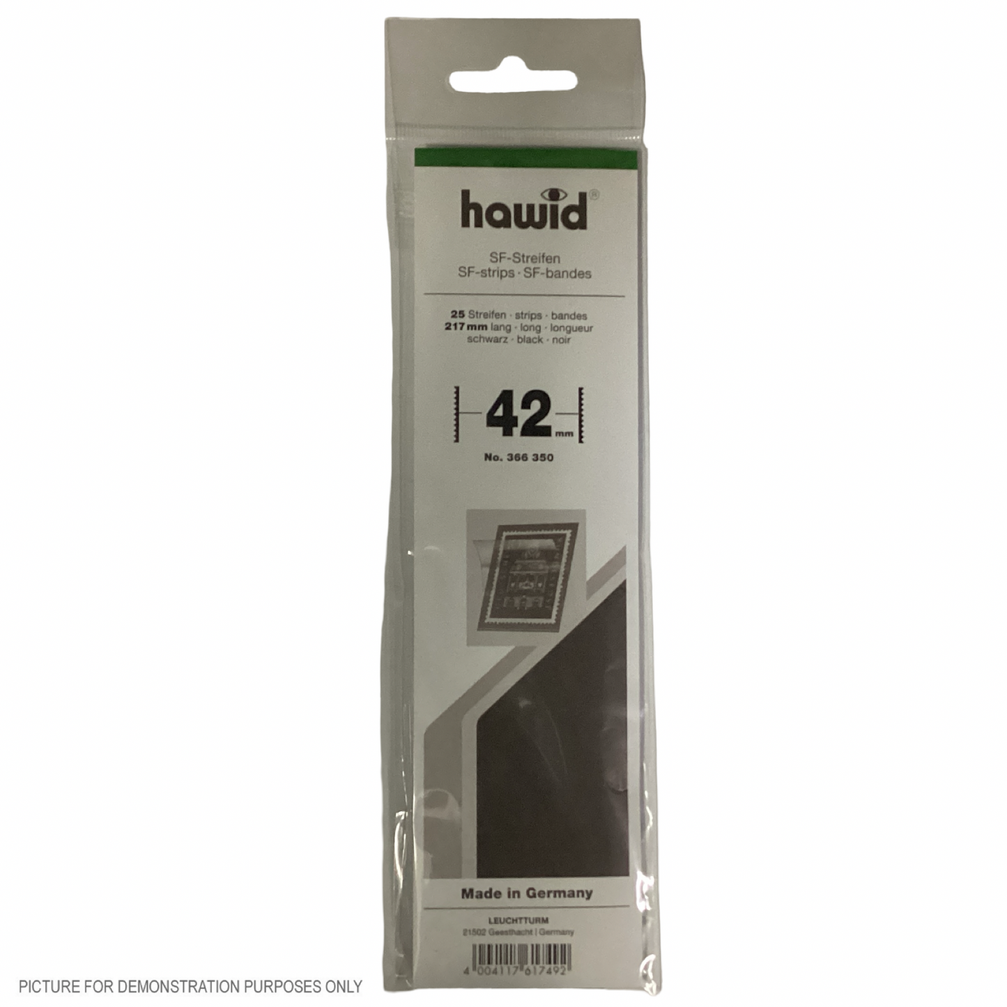 Lighthouse HAWID Stamp Block MOUNT 210x42mm - BLACK [PK25]