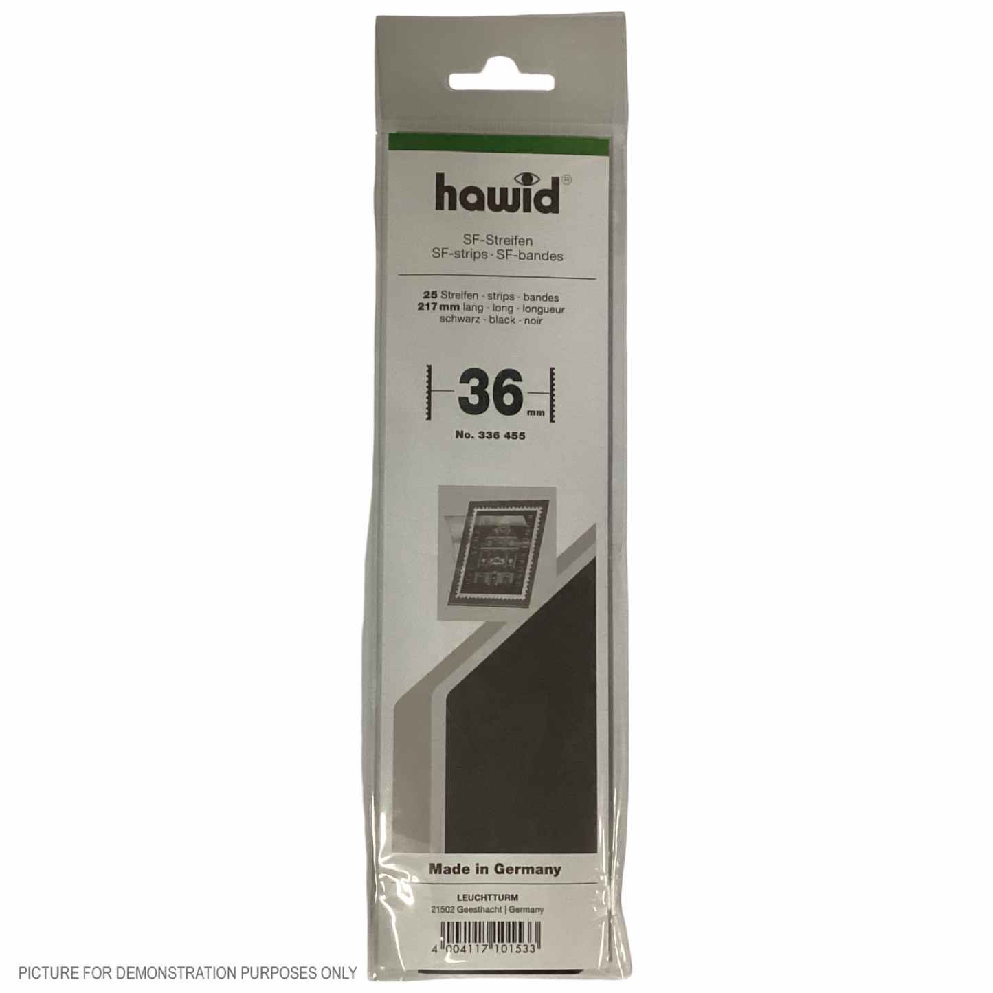 Lighthouse HAWID Stamp Block MOUNT 210x36mm - BLACK [PK25]