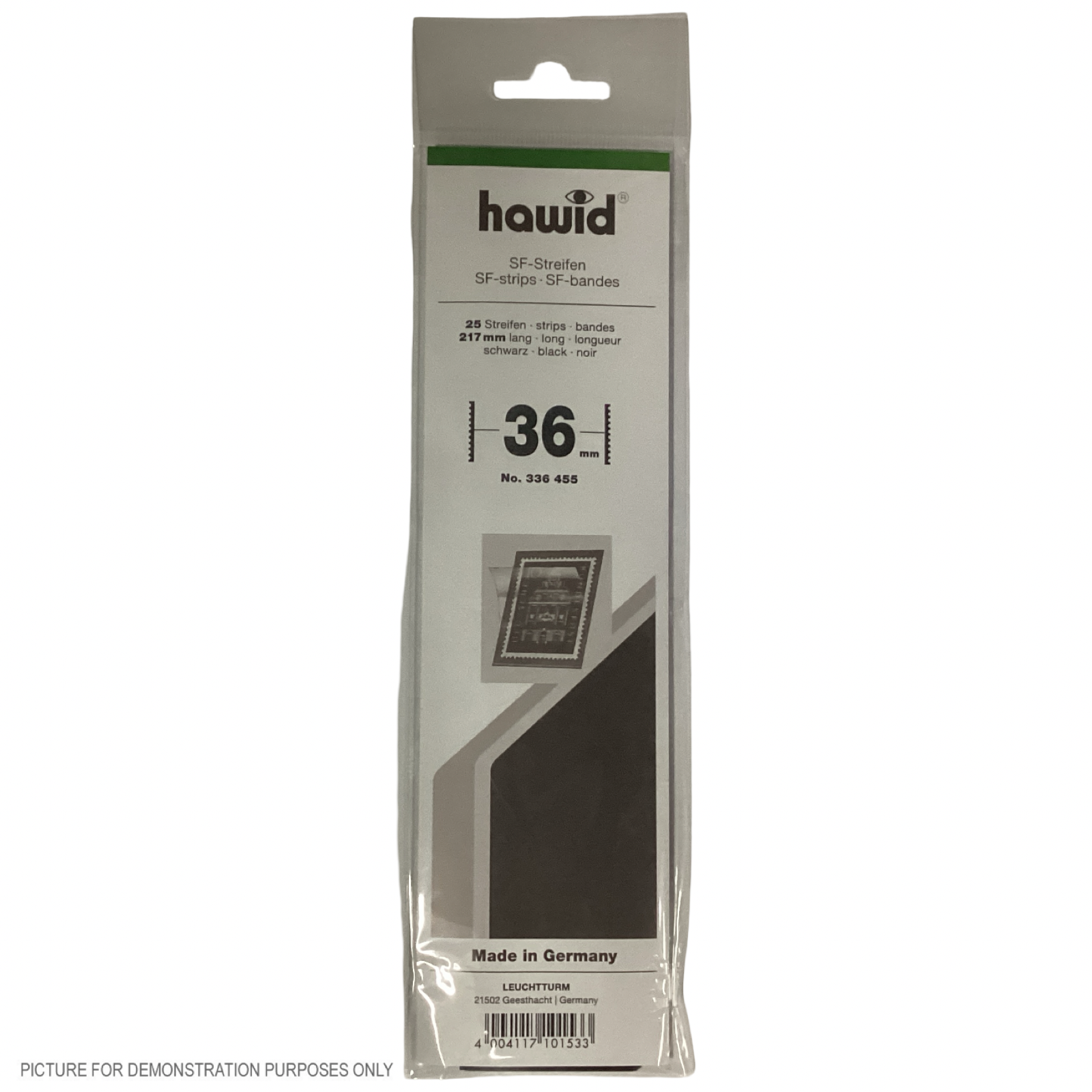 Lighthouse HAWID Stamp Block MOUNT 210x36mm - BLACK [PK25]