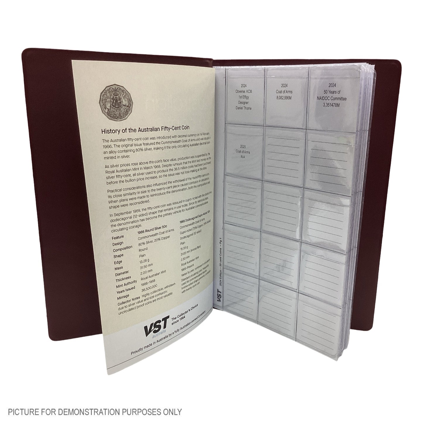 VST Sea Blue 50c Coin Album (2024-2025)