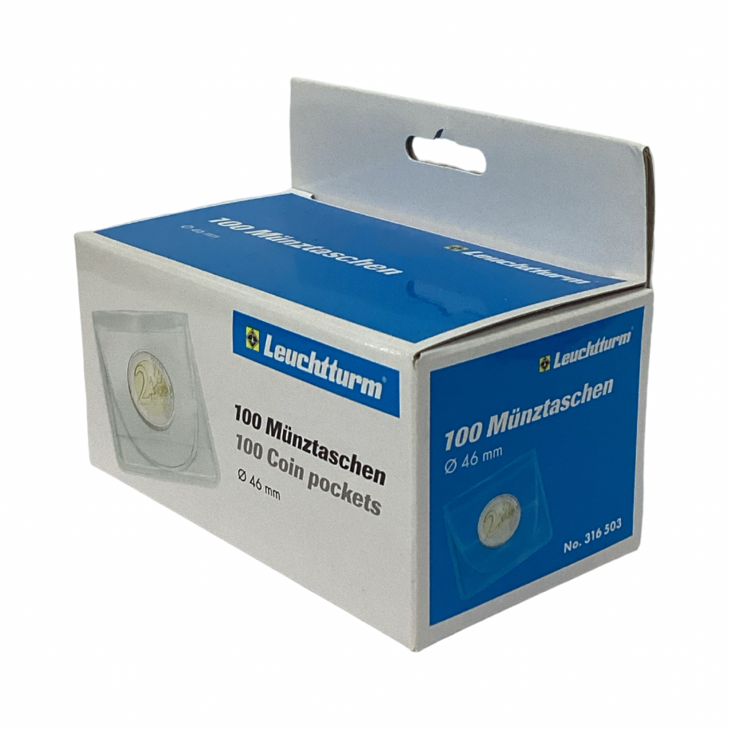 Lighthouse Archival Safe Rigid PVC Coin Pouches Pockets Holders 50 x 50mm - Packet of 100