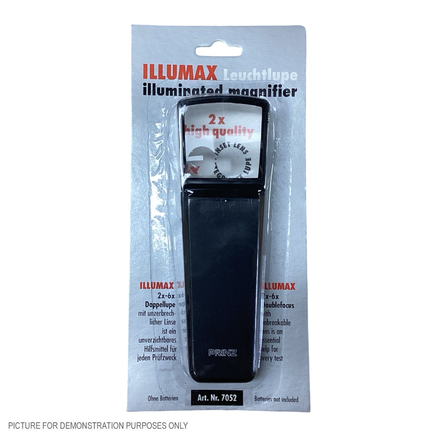 Prinz Illuminax Magnifier 2X + 6X Lens 40mmx40mm