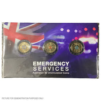 2019-2021 Emergency Services Three Coin Set in Downies Card