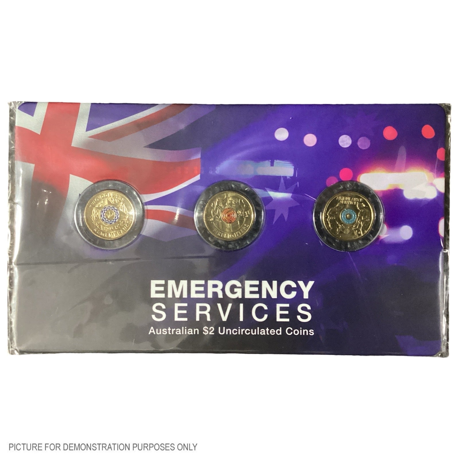 2019-2021 Emergency Services Three Coin Set in Downies Card