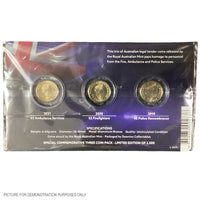 2019-2021 Emergency Services Three Coin Set in Downies Card