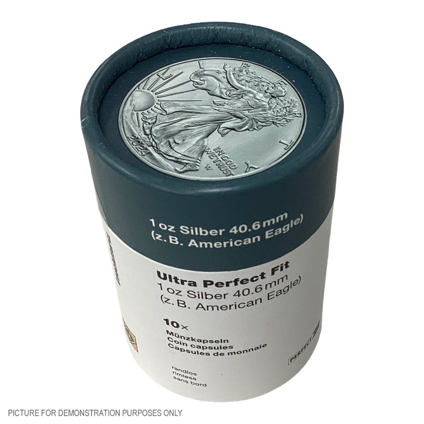 Lighthouse ULTRA PERFECT FIT 40.6mm Coin Capsules - Suit 1oz Silver American Eagle