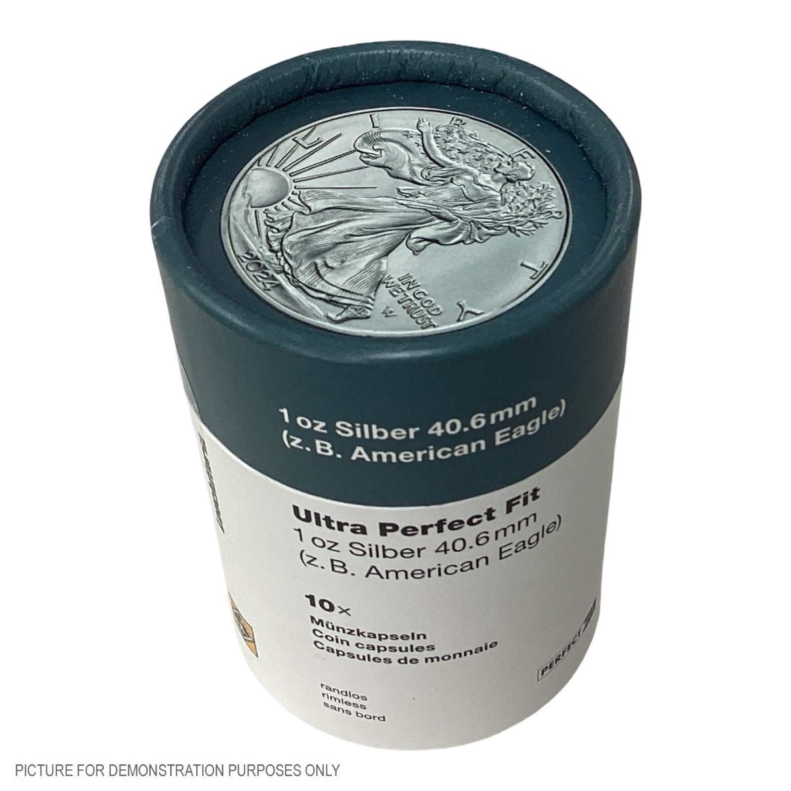 Lighthouse ULTRA PERFECT FIT 40.6mm Coin Capsules - Suit 1oz Silver American Eagle