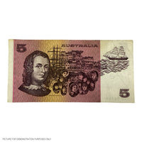 1991 VG-F $5 Fraser/Cole Paper Note (Australia)