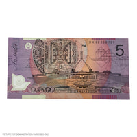 1998 AUNC $5 Mcfarlane/Evans Polymer Note (Australia)