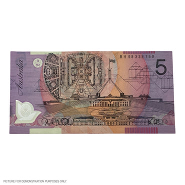 1998 AUNC $5 Mcfarlane/Evans Polymer Note (Australia)