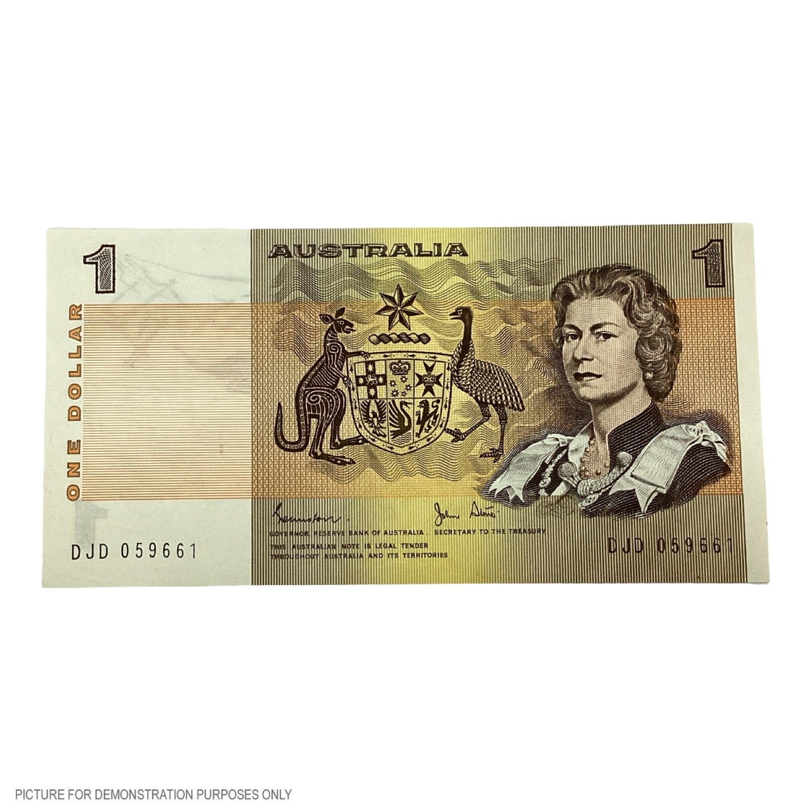 1982 UNC $1 Johnston/Stone Paper Note (Australia)