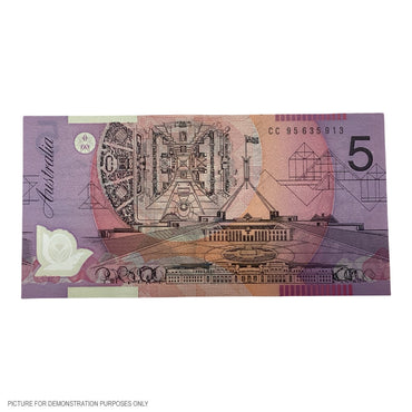 1995 UNC $5 Fraser/Evans Polymer Note (Australia)