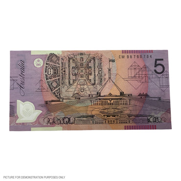 1998 UNC $5 Mcfarlane/Evans Polymer Note (Australia)