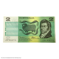 1985 AUNC $2 Johnston/Fraser Paper Note (Australia)