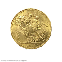 1911 Sydney Mint - King George V - St George Reverse - Australian Gold Sovereign