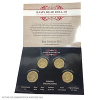 2011 Royal Australian Mint - Ram's Head Dollar - 4-Coin Privvy and Mintmark Set (Packaging damage)