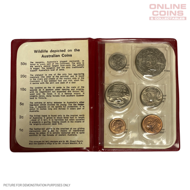 1969 Uncirculated Coin Year Set in Red Folder