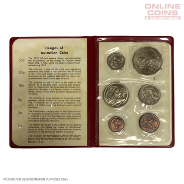 1970 Uncirculated Coin Year Set in Red Folder