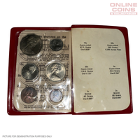 1971 Uncirculated Coin Year Set in Red Folder