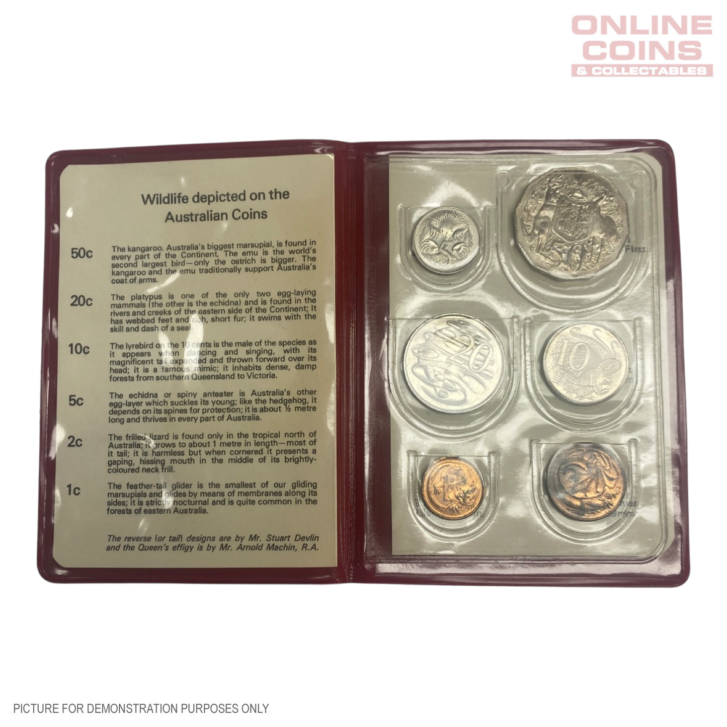 1976 Uncirculated Coin Year Set in Red Folder