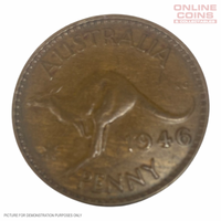 1946 Australian Penny - Extremely Fine Grade