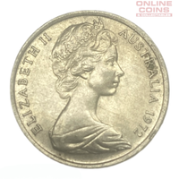 1972 Australian 5c Coin - Rare - EF
