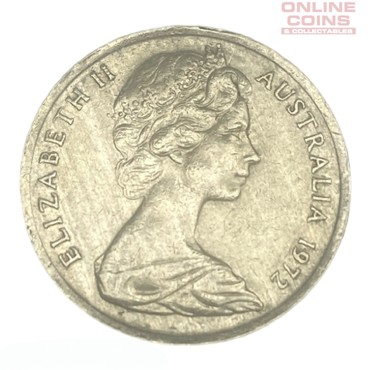 1972 Australian 5c Coin - Rare - VF