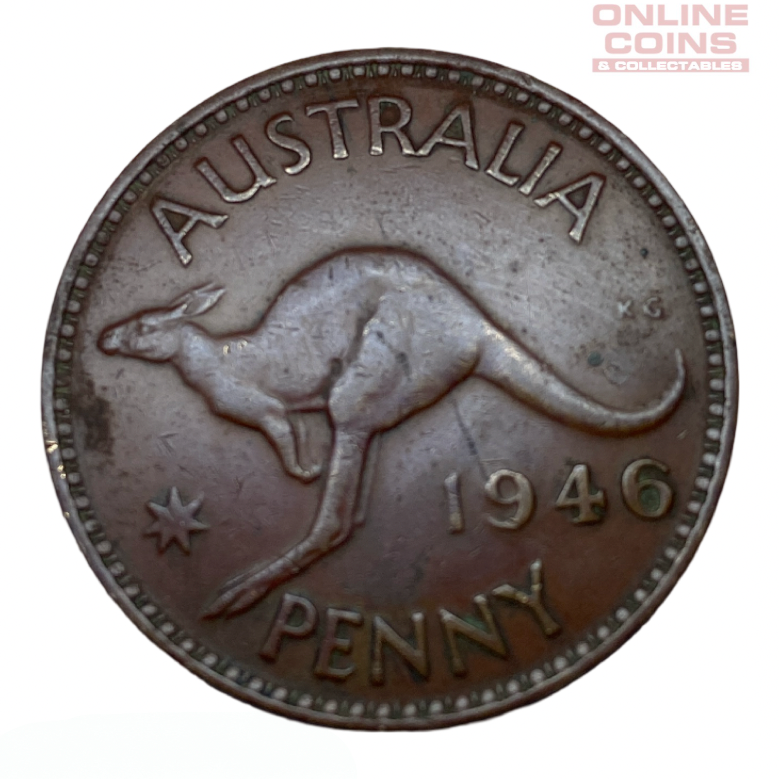 1946 Australian Penny - Red - Very Fine