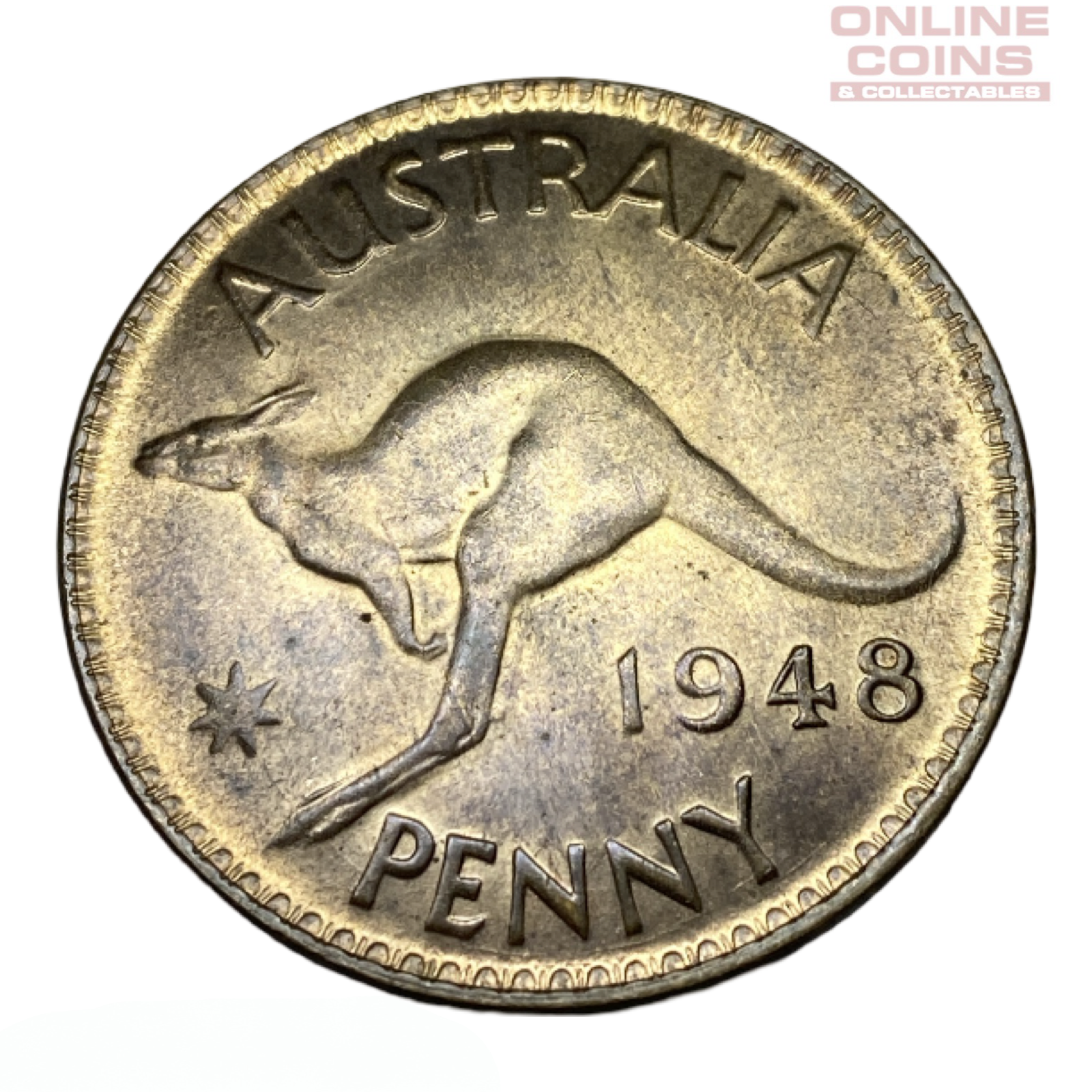 1948 Australian Penny - Almost Uncirculated