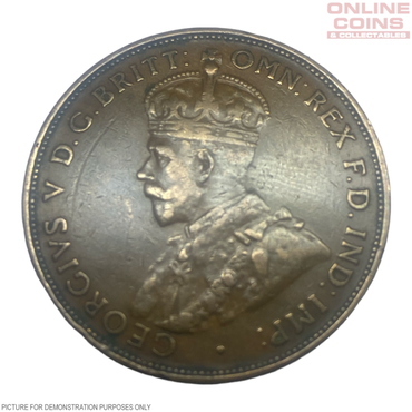 1933 / 32 OVERDATE Australian Penny - Very Fine +