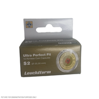 Lighthouse Ultra PERFECT FIT Coin Capsules - Designed for Australian $2 Coins - Packet of 10