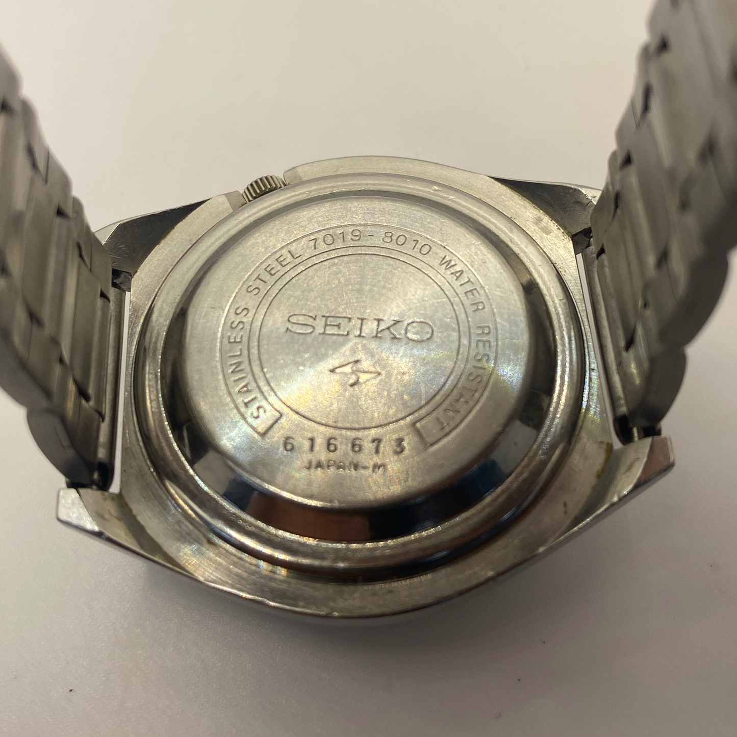 Vintage Seiko 5 Actus English / Japanese Day-Date 7019-8010 Automatic Watch