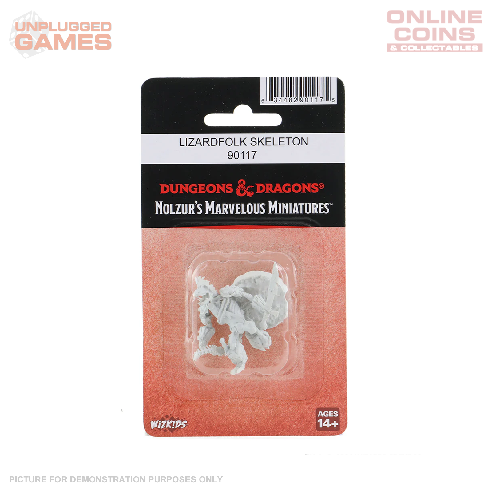 Dungeons and Dragons:  Nolzur's Marvelous Miniatures - Lizardfolk Skeleton