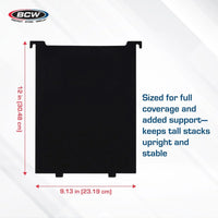 BCW Magazine & Document Bin Partition - BLACK - PRE ORDER